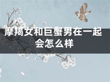 摩羯女和巨蟹男在一起会怎么样