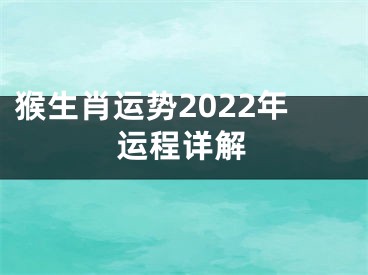 猴生肖运势2022年运程详解