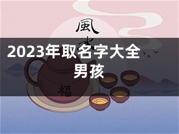 2023年取名字大全男孩