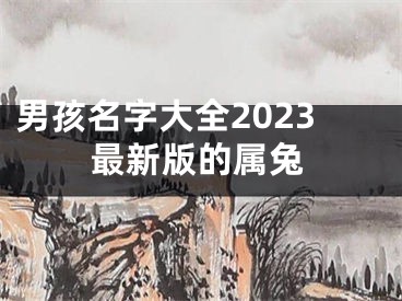 男孩名字大全2023最新版的属兔