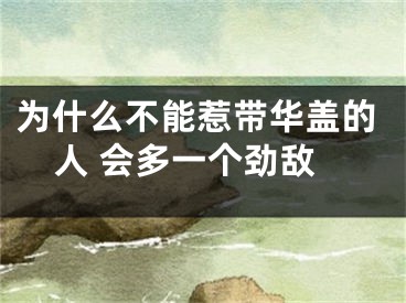 为什么不能惹带华盖的人 会多一个劲敌